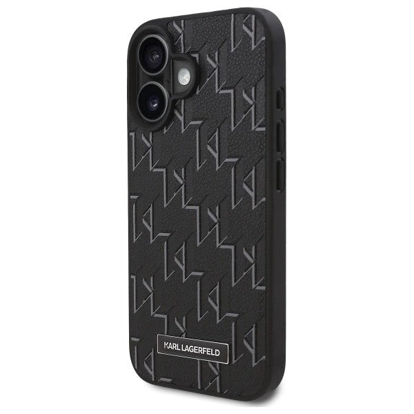 MagSafe tok Apple iPhone 16-hoz, Karl Lagerfeld, Hot Stamp, Fekete