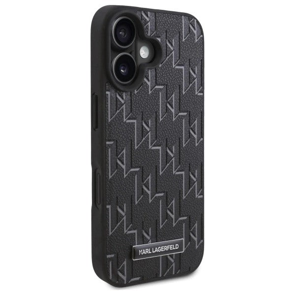 MagSafe tok Apple iPhone 16-hoz, Karl Lagerfeld, Hot Stamp, Fekete