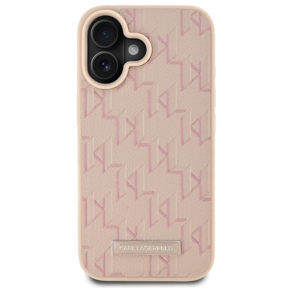 MagSafe tok Apple iPhone 16-hoz, Karl Lagerfeld, Hot Stamp, Rózsaszín