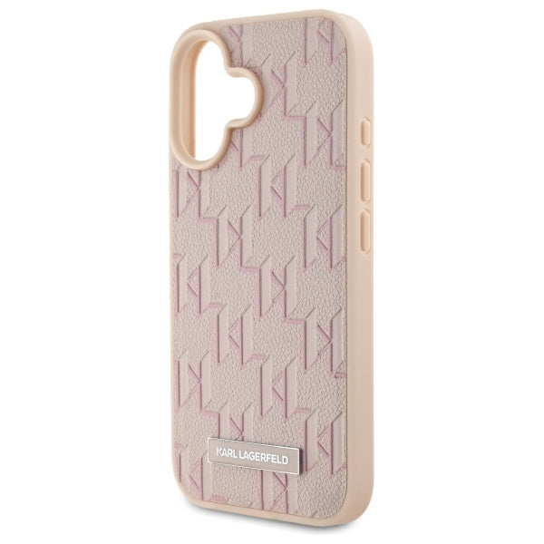 MagSafe tok Apple iPhone 16-hoz, Karl Lagerfeld, Hot Stamp, Rózsaszín