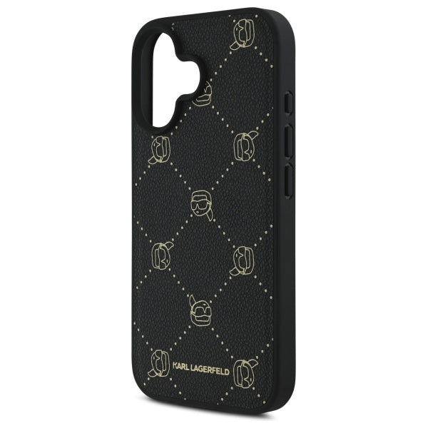MagSafe tok Apple iPhone 16-hoz, Karl Lagerfeld, Karl's Head, Fekete