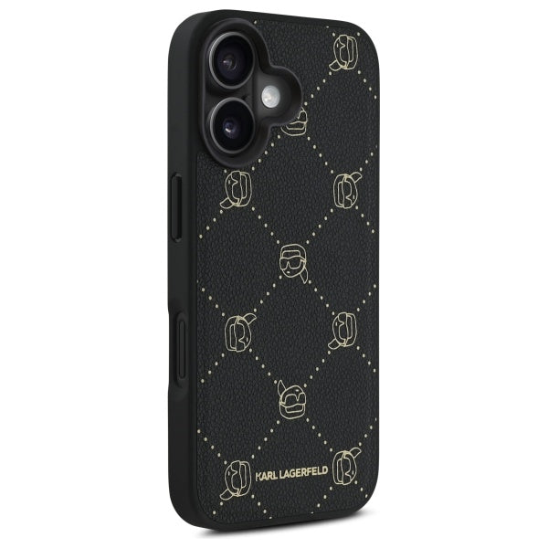 MagSafe tok Apple iPhone 16-hoz, Karl Lagerfeld, Karl's Head, Fekete