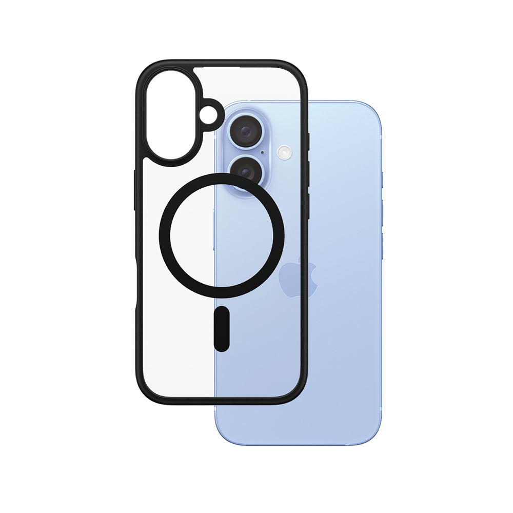 MagSafe tok Apple iPhone 16-hoz, PanzerGlass, Frame, Fekete Átlátszó
