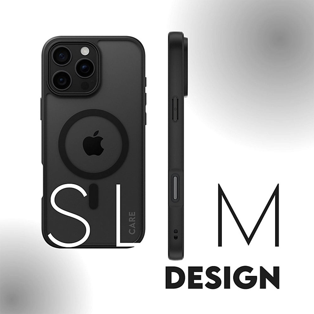MagSafe tok Apple iPhone 16-hoz, PanzerGlass, Frame, Fekete Átlátszó