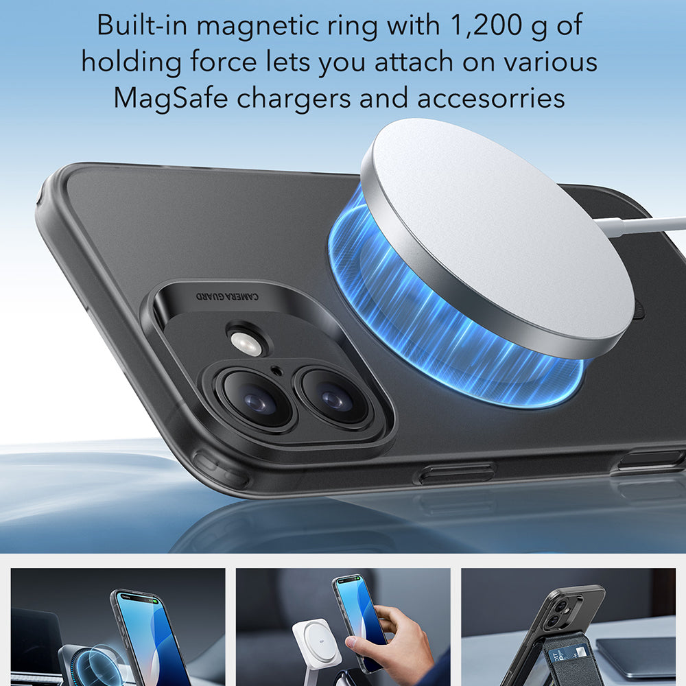 MagSafe tok Apple iPhone 16 Plus-hoz, ESR, Zero, Szaténfekete
