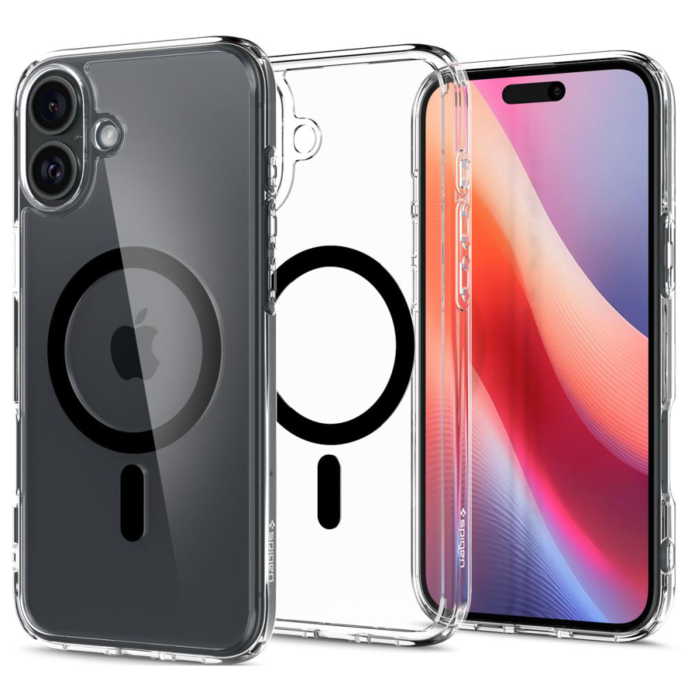 MagSafe tok Apple iPhone 16 Plus-hoz, Spigen, Ultra Hybrid, Fekete