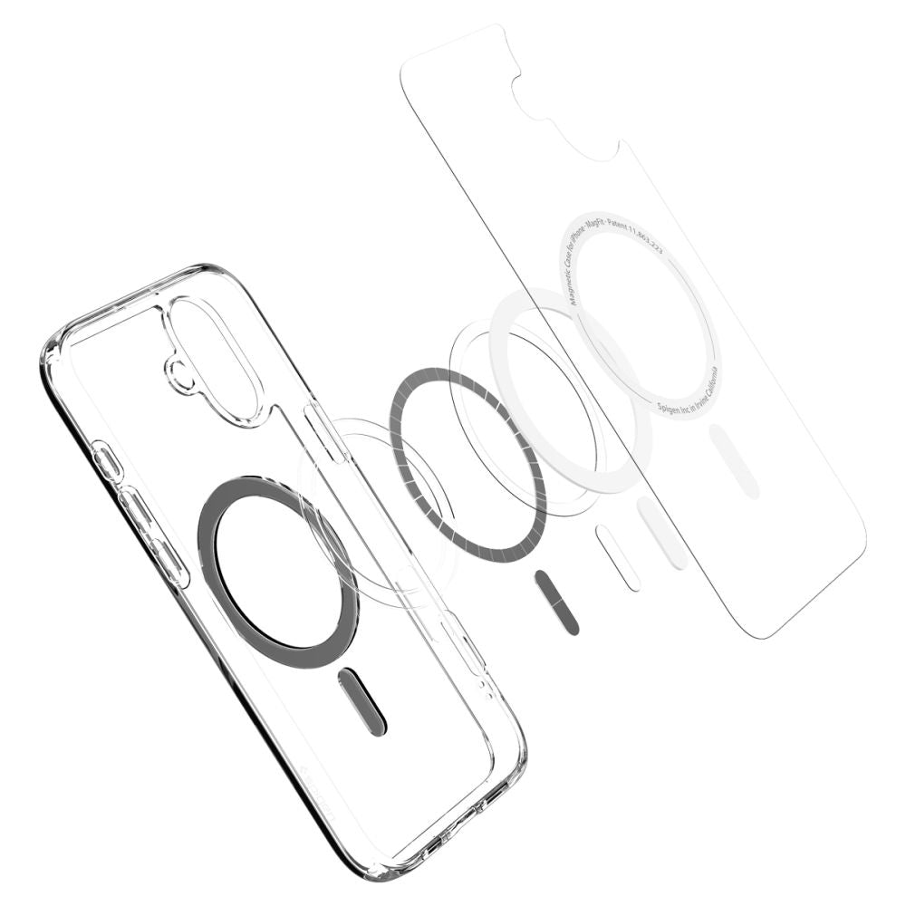 MagSafe tok Apple iPhone 16 Plus-hoz, Spigen, Ultra Hybrid, Fekete