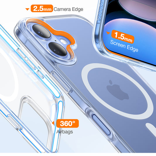 MagSafe tok Apple iPhone 16 Plus-hoz, Torras, Diamond, Átlátszó