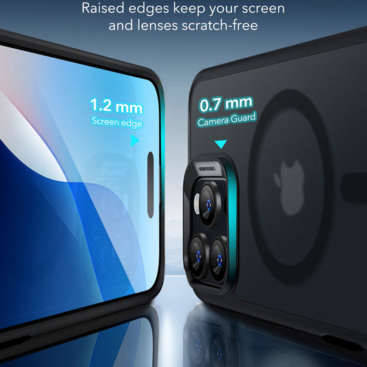 MagSafe tok Apple iPhone 16 Pro-hoz, ESR, Classic Hybrid, Szaténfekete
