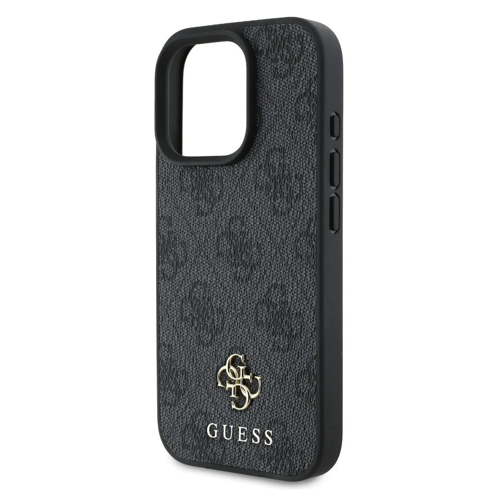 MagSafe Case for Apple iPhone 16 Pro, Guess, 4G Classic, Black