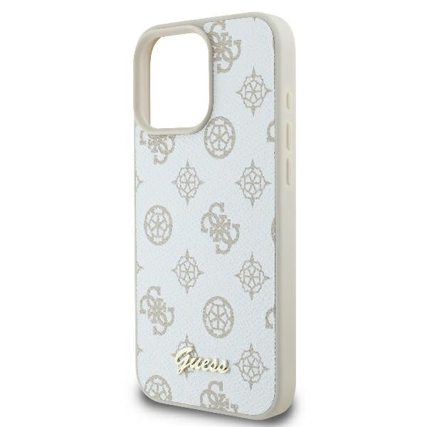 MagSafe tok Apple iPhone 16 Pro-hoz, Guess, Peony Script, Fehér