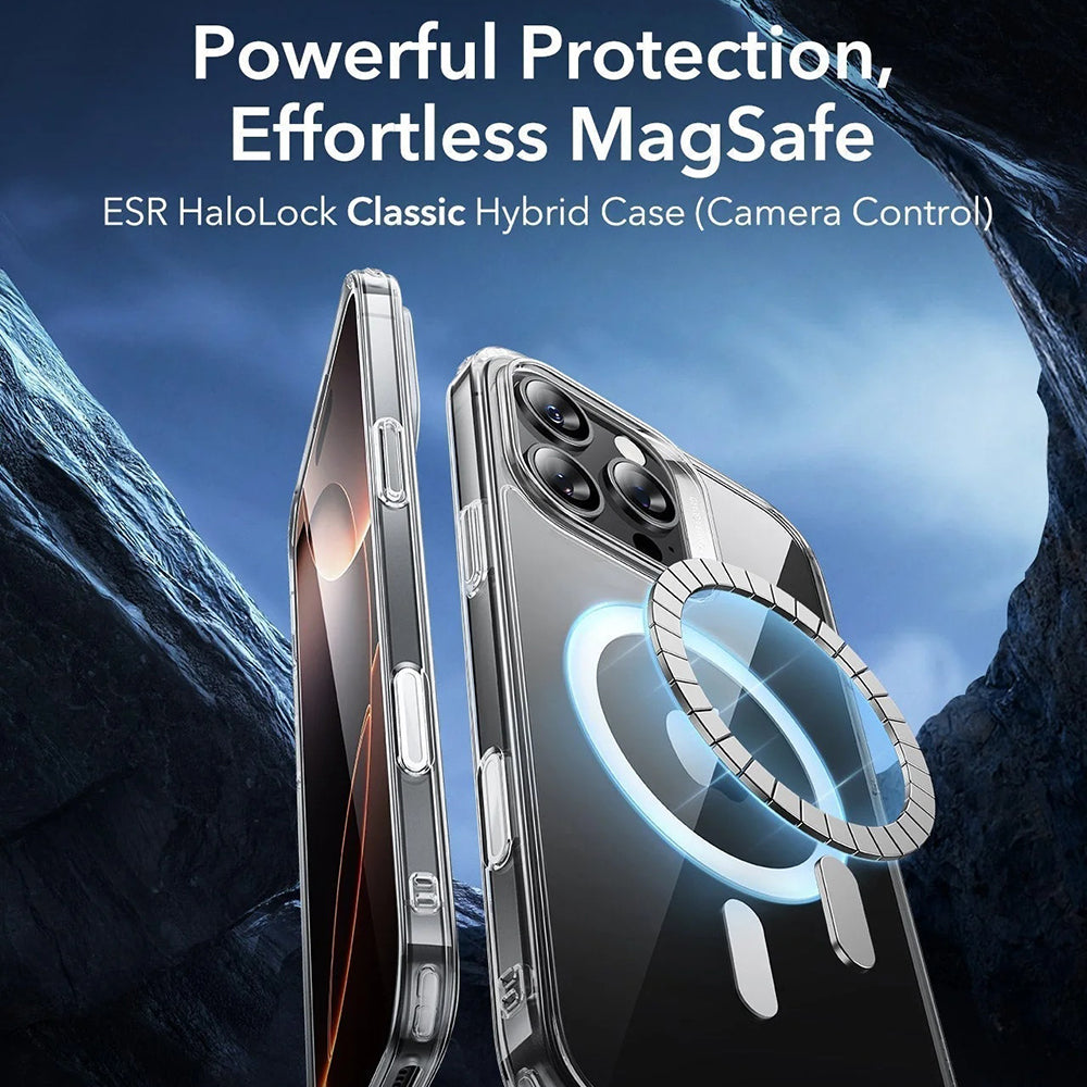 MagSafe tok Apple iPhone 16 Pro Max-hoz, ESR, Classic Hybrid Slide, Szaténfekete