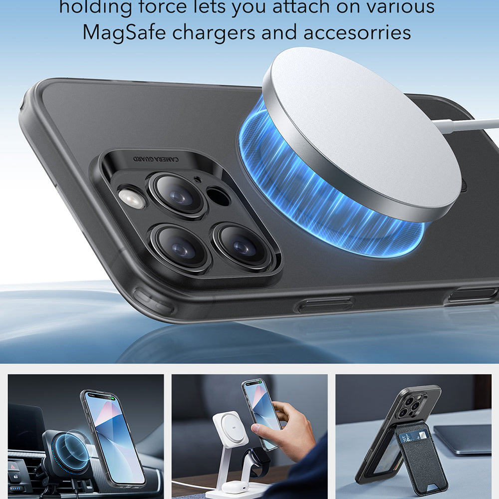 MagSafe tok Apple iPhone 16 Pro Max-hoz, ESR, Zero, Szaténfekete
