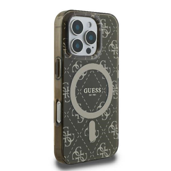 MagSafe tok Apple iPhone 16 Pro Max-hoz, Guess, IML 4G háttér, barna