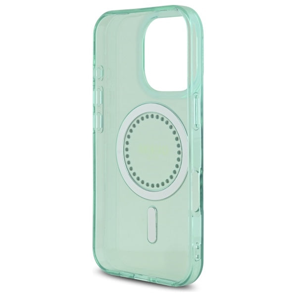 MagSafe tok Apple iPhone 16 Pro Max-hoz, Guess, IML Rhinestone, Zöld