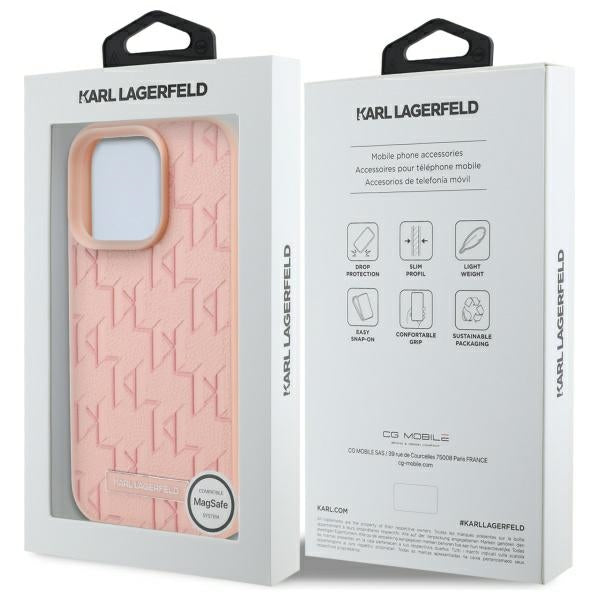 MagSafe tok Apple iPhone 16 Pro Max-hoz, Karl Lagerfeld, Hot Stamp, Rózsaszín