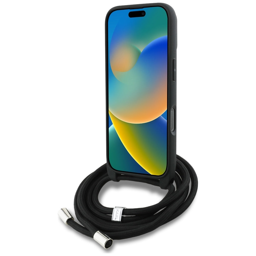 MagSafe tok Apple iPhone 16 Pro Max-hez, Karl Lagerfeld, Saffiano Crossbody, Szürke