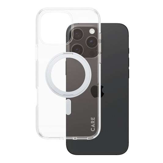 MagSafe tok Apple iPhone 16 Pro Max-hoz, PanzerGlass, Állványos funkció, Átlátszó Ezüst