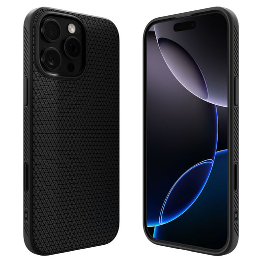 MagSafe tok Apple iPhone 16 Pro Max-hoz, Spigen, Liquid Air T, Matt Fekete