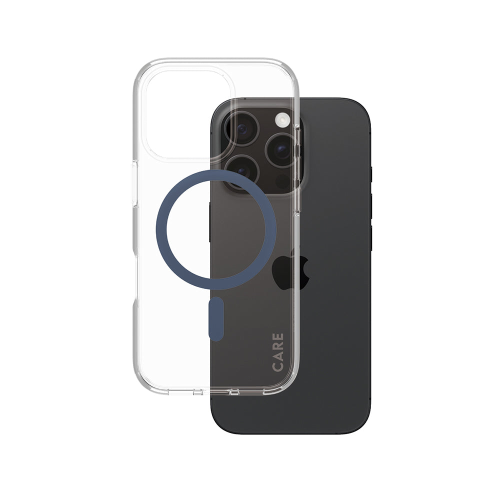 MagSafe tok Apple iPhone 16 Pro-hoz, PanzerGlass, Care Urban Combat, Kék Átlátszó