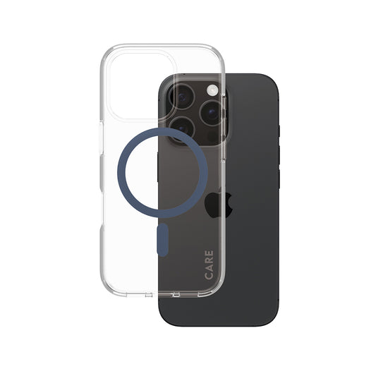 MagSafe tok Apple iPhone 16 Pro-hoz, PanzerGlass, Care Urban Combat, Kék Átlátszó