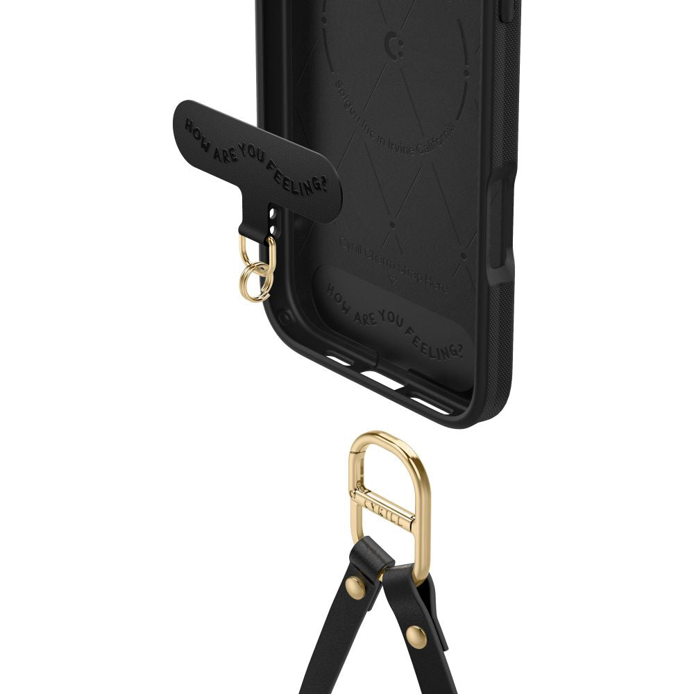 MagSafe tok Apple iPhone 16 Pro-hoz, Spigen, Cyrill Kajuk Classic Charm, Fekete