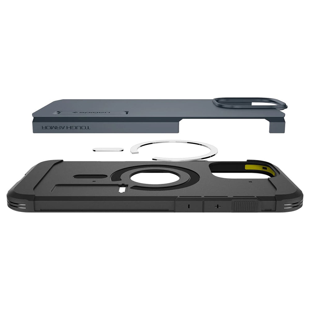 MagSafe tok Apple iPhone 16 Pro-hoz, Spigen, Tough Armor, Kék ACS08147