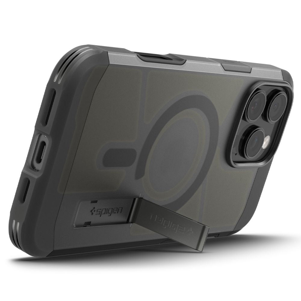 MagSafe tok Apple iPhone 16 Pro-hoz, Spigen, Tough Armor, Szaténfekete ACS09072