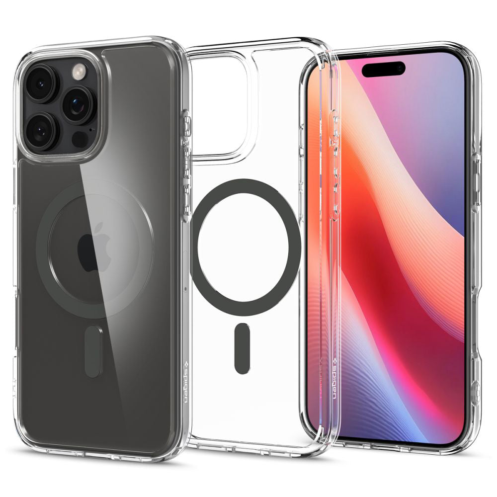 MagSafe tok Apple iPhone 16 Pro-hoz, Spigen, Ultra Hybrid, Fekete