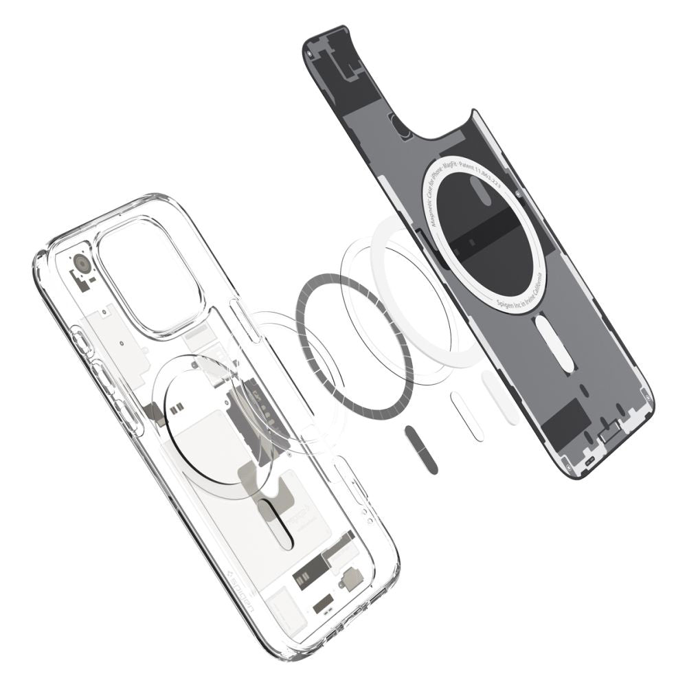MagSafe tok Apple iPhone 16 Pro-hoz, Spigen, Ultra Hybrid Zero One, Bézs ACS08137