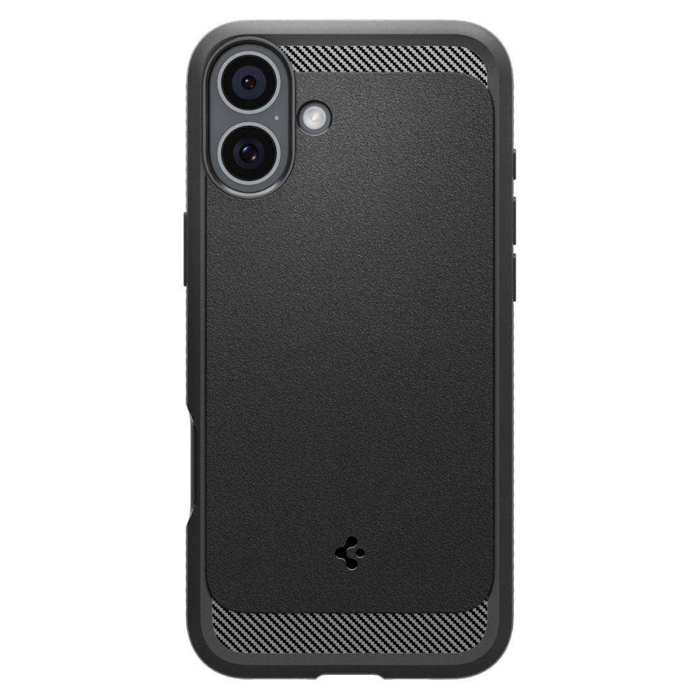 MagSafe tok Apple iPhone 16-hoz, Spigen, Rugged Armor, Matt Fekete