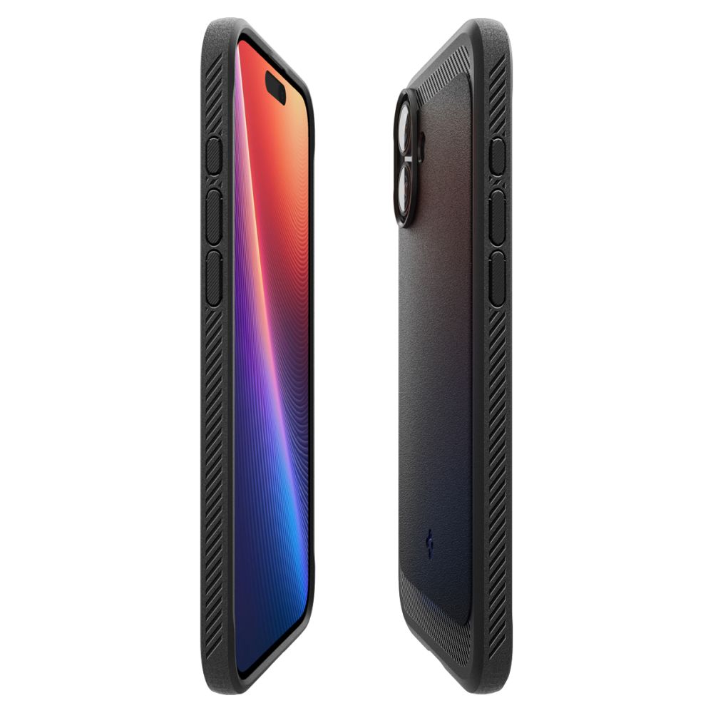 MagSafe tok Apple iPhone 16-hoz, Spigen, Rugged Armor, Matt Fekete
