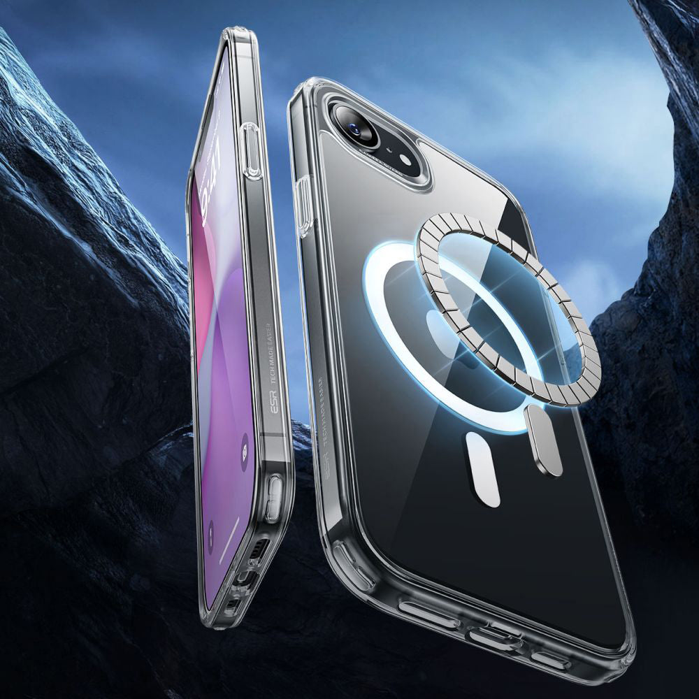 MagSafe tok Apple iPhone 17e / 16e készülékhez, ESR, Classic Hybrid, Átlátszó