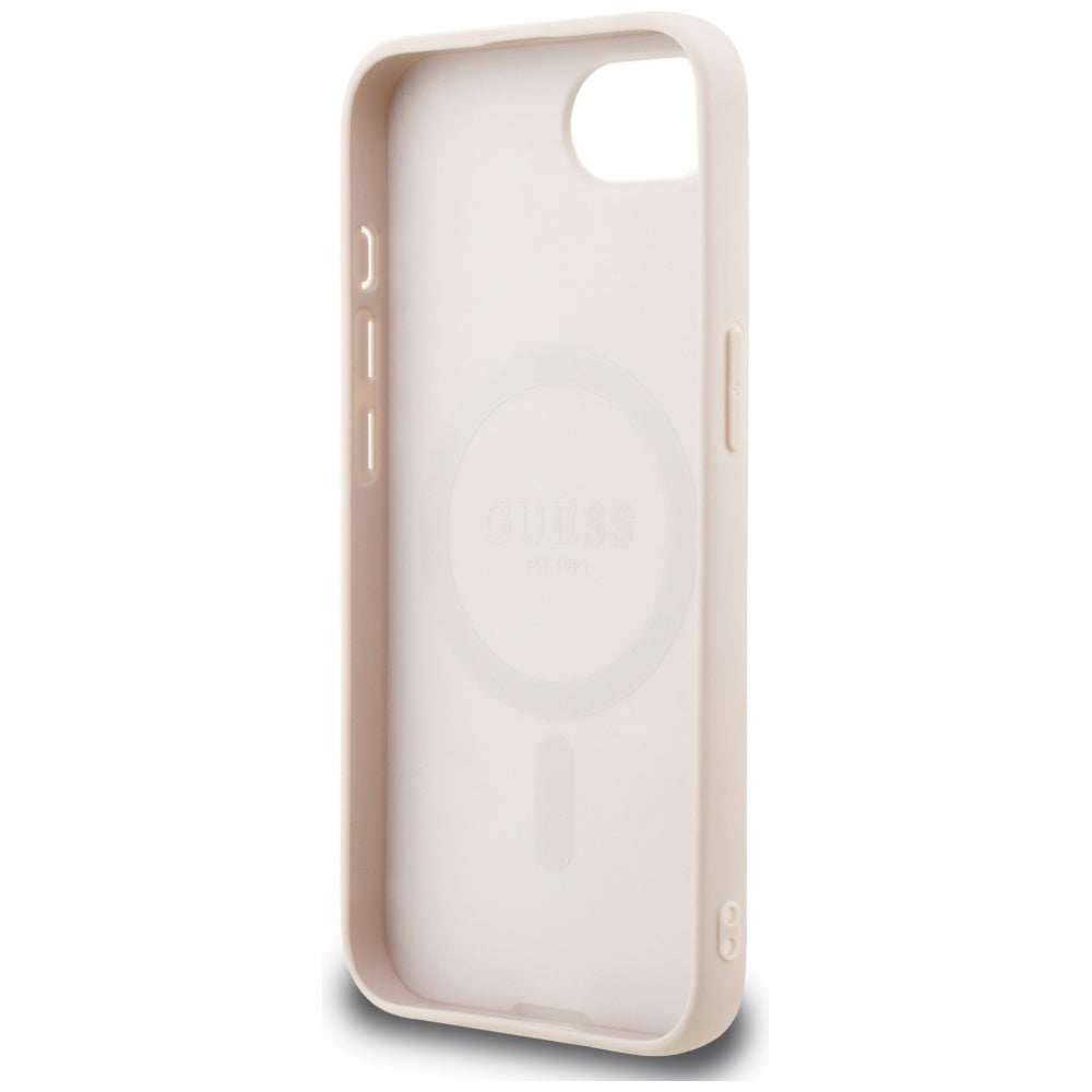 MagSafe tok Apple iPhone 17e / 16e készülékhez, Guess, 4G Classic, Rózsaszín