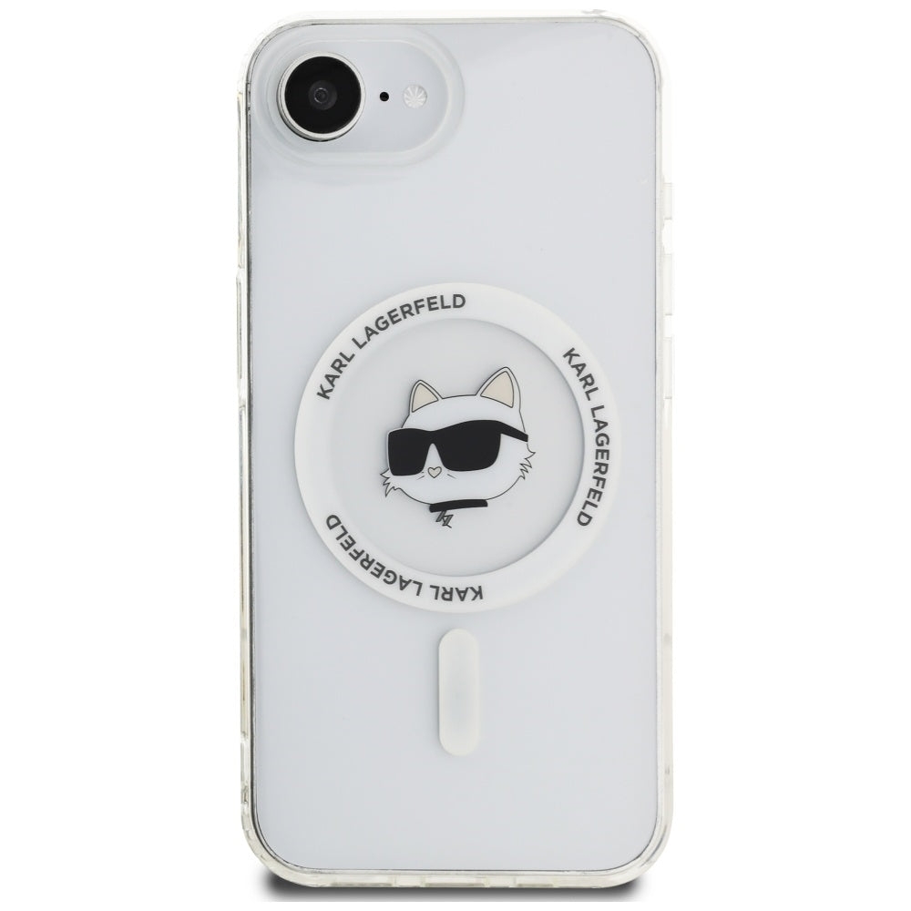 MagSafe tok Apple iPhone 17e / 16e készülékhez, Karl Lagerfeld, IML Choupette's Head, Fehér