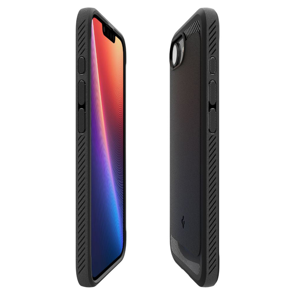 MagSafe tok Apple iPhone 17e / 16e készülékhez, Spigen, Rugged Armor, Matt Fekete