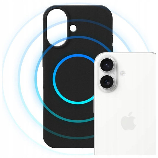 MagSafe tok Apple iPhone 17-hez, 3MK, Hardy, Fekete