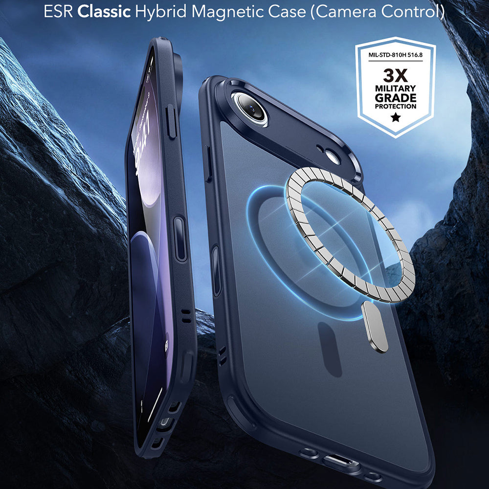 MagSafe tok Apple iPhone 17 Air-hez, ESR, Classic Hybrid, Szaténkék