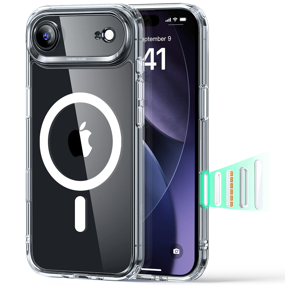 MagSafe Case for Apple iPhone 17 Air, ESR, Classic Hybrid, Transparent