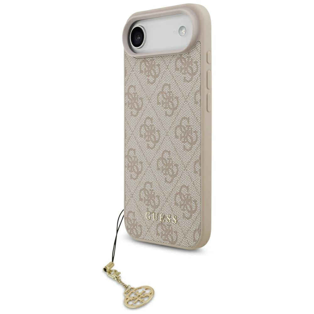 MagSafe tok Apple iPhone 17 Air-hez, Guess, 4G Charm Cradle, Rózsaszín