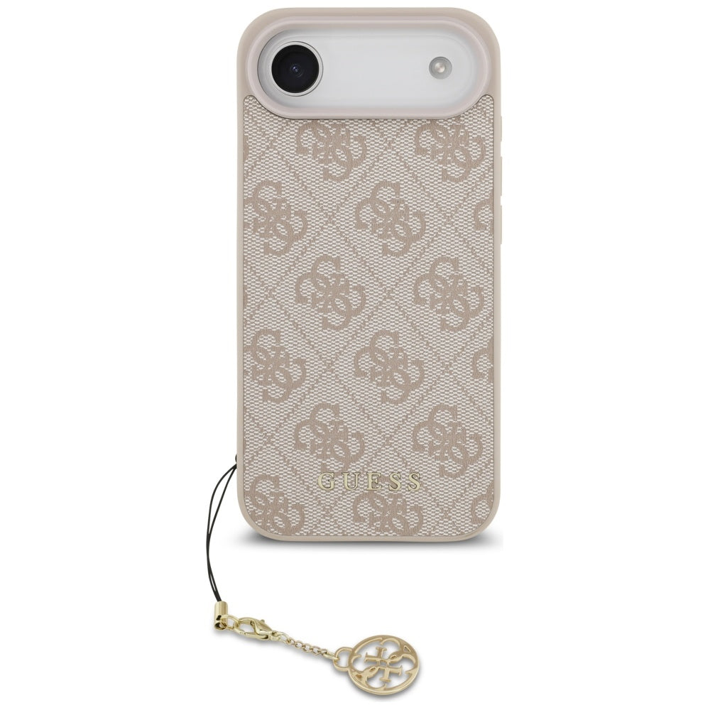 MagSafe tok Apple iPhone 17 Air-hez, Guess, 4G Charm Cradle, Rózsaszín