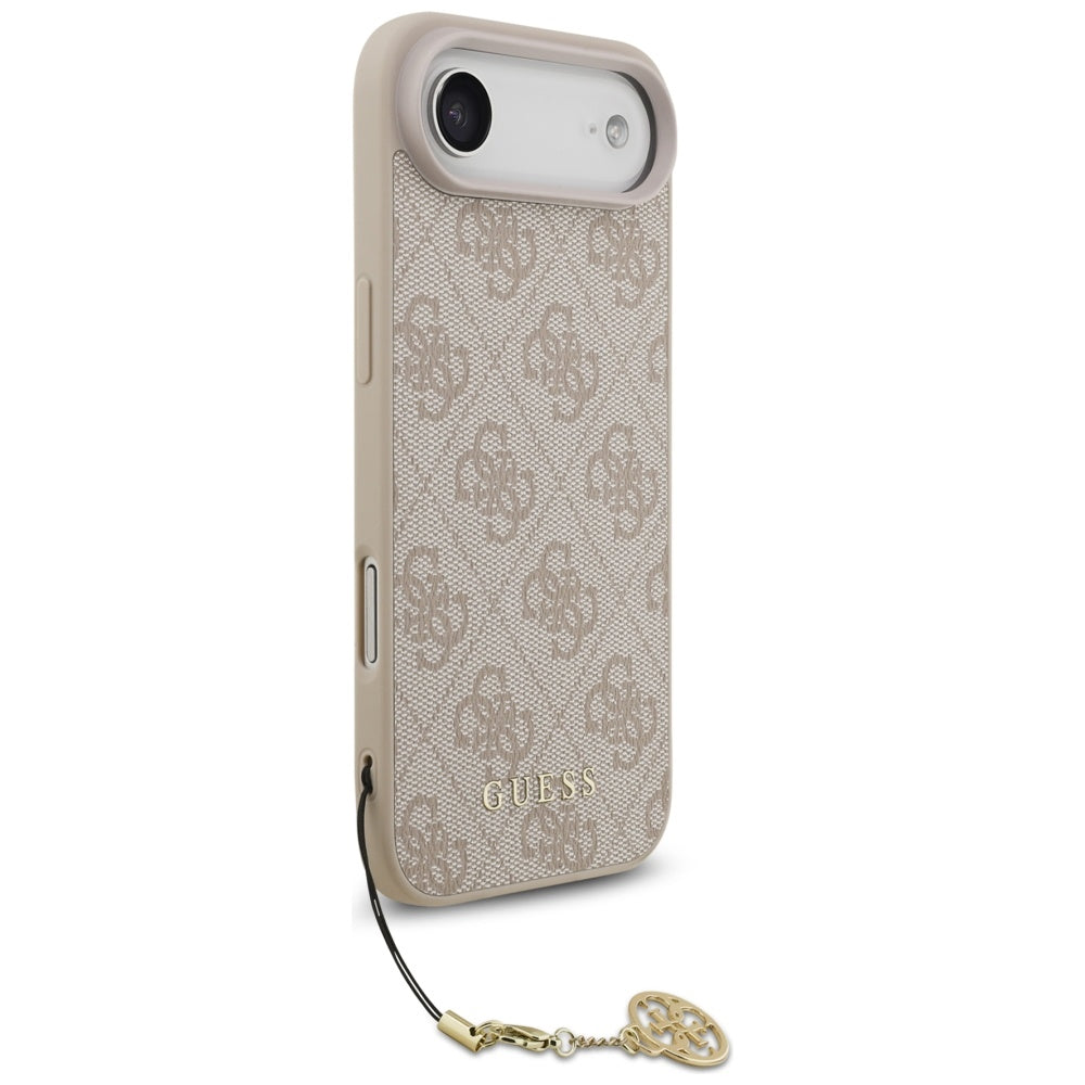 MagSafe tok Apple iPhone 17 Air-hez, Guess, 4G Charm Cradle, Rózsaszín