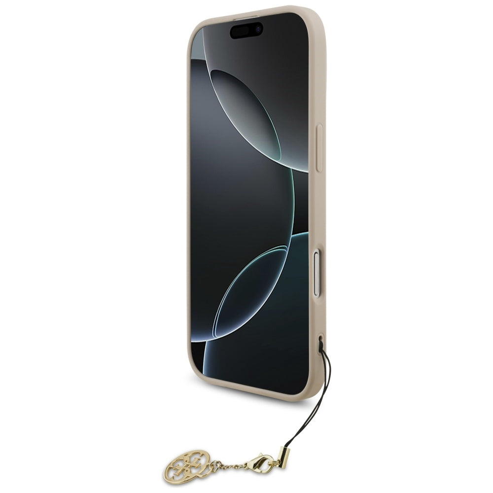 MagSafe tok Apple iPhone 17 Air-hez, Guess, 4G Charm Cradle, Rózsaszín