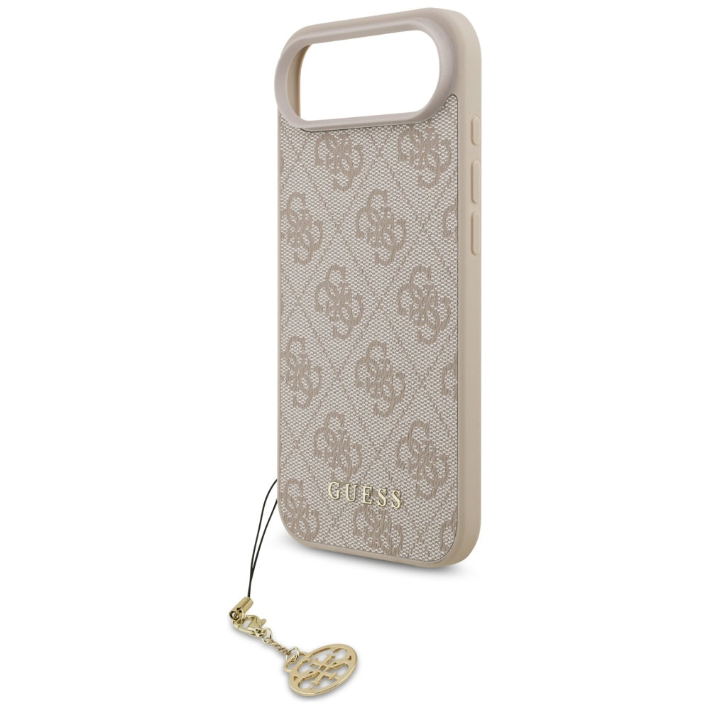 MagSafe tok Apple iPhone 17 Air-hez, Guess, 4G Charm Cradle, Rózsaszín