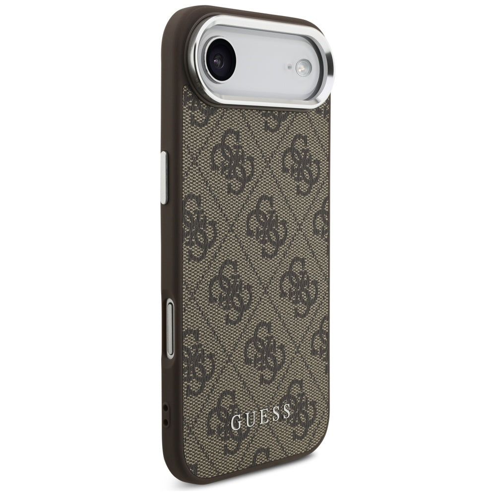 MagSafe Case for Apple iPhone 17 Air, Guess, 4G Classic Logo, Brown