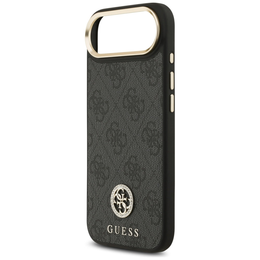 MagSafe tok Apple iPhone 17 Air-hez, Guess, 4G Strass Logo, Fekete