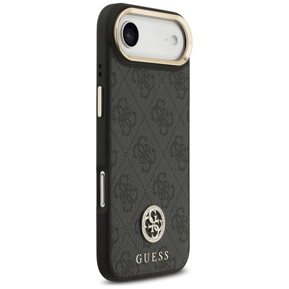 MagSafe tok Apple iPhone 17 Air-hez, Guess, 4G Strass Logo, Fekete