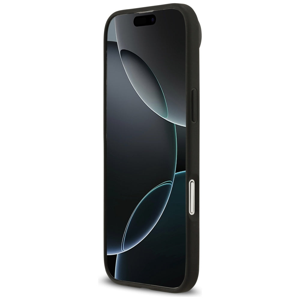 MagSafe tok Apple iPhone 17 Air-höz, Guess, Grained Flowers, Fekete