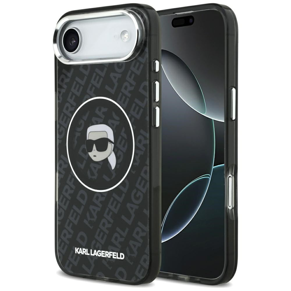 MagSafe tok Apple iPhone 17 Air-hez, Karl Lagerfeld, IML Karl`s Head, Fekete