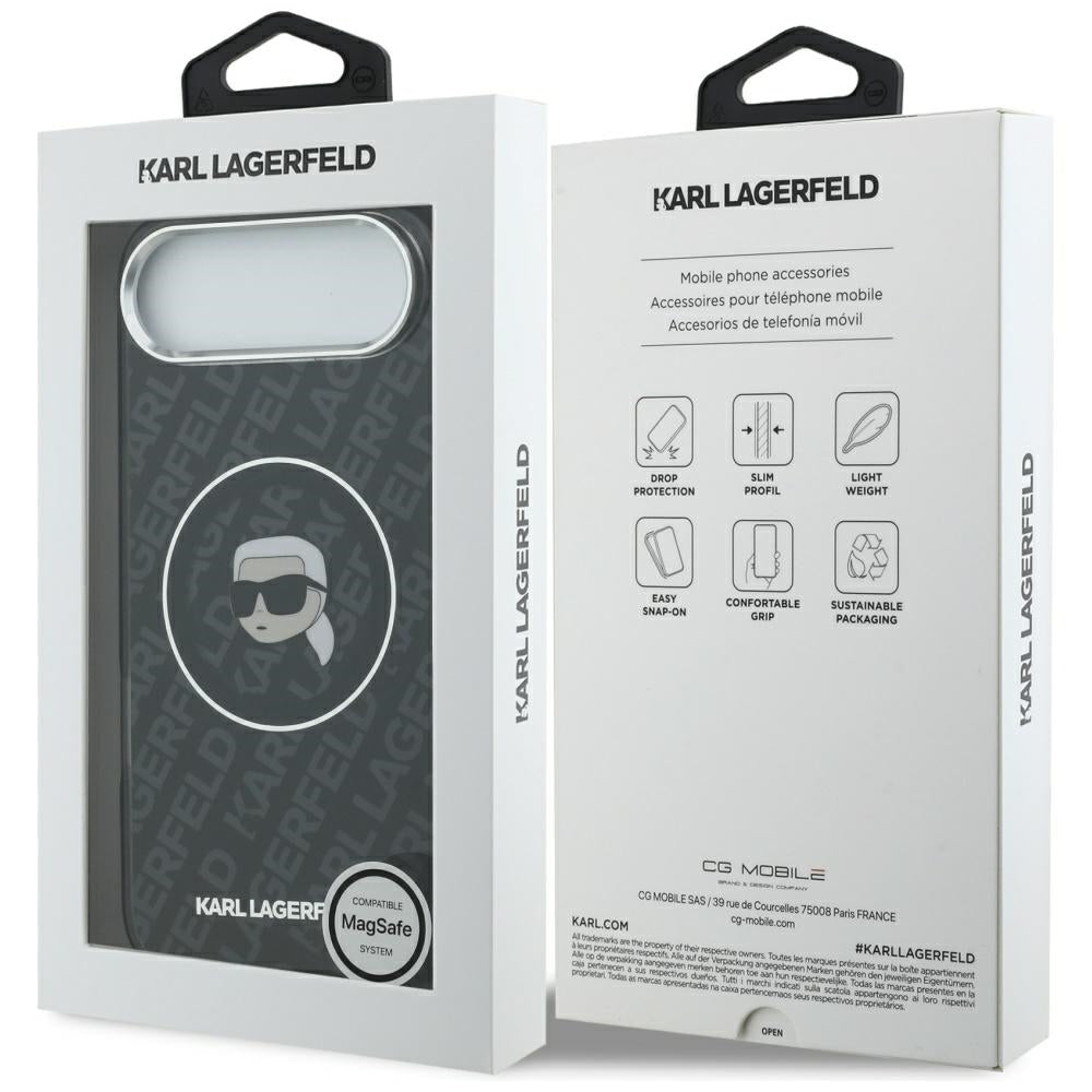 MagSafe tok Apple iPhone 17 Air-hez, Karl Lagerfeld, IML Karl`s Head, Fekete